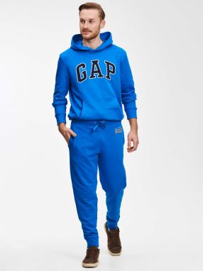 Modré pánske tepláky jogger s logom GAP galéria