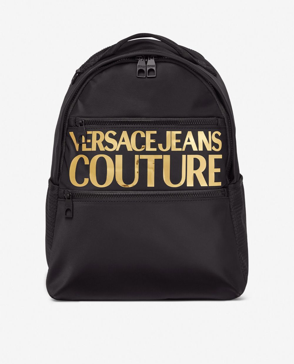 Čierny pánsky batoh s nápisom Versace Jeans Couture