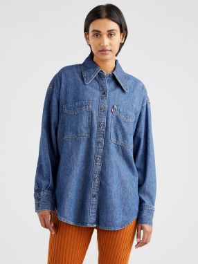 Modrá dámska džínsová oversize košeľa Levi's® Jadon