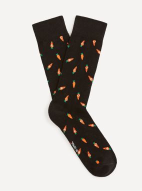 Bavlnené ponožky vzor mrkvy Celio