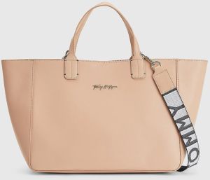 Svetloružový dámsky shopper Tommy Hilfiger