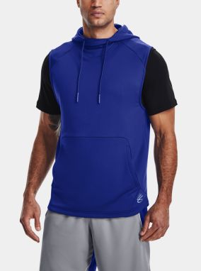 Mikina Under Armour CURRY UNDRTD SLVLS HOODY - modrá