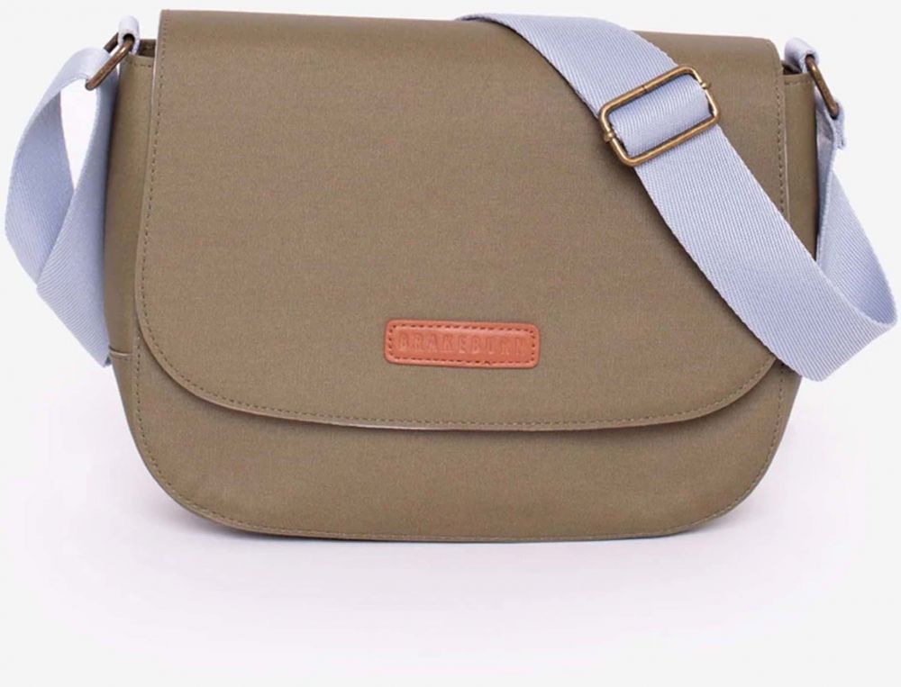 Khaki dámska malá crossbody kabelka Brakeburn