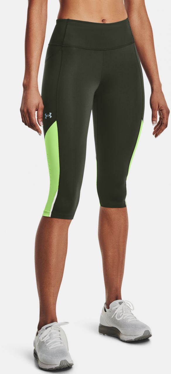 Legíny Under Armour UA Fly Fast 3.0 Speed Capri - zelené