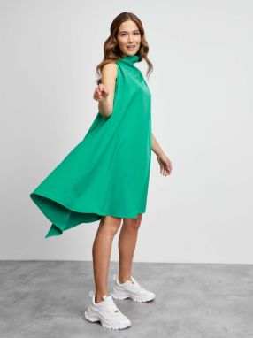 Zelené asymetrické šaty Simpo Butterfly galéria