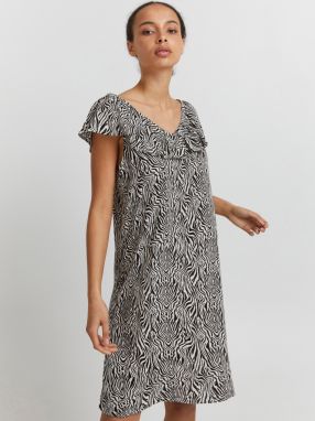 Letné a plážové šaty pre ženy ICHI - biela, čierna