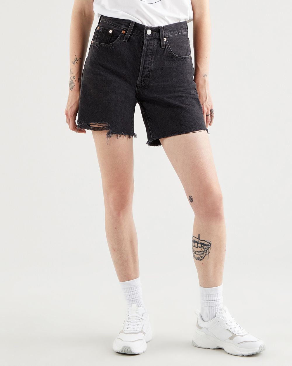 Levi's® 501® Mid Thigh Šortky Čierna