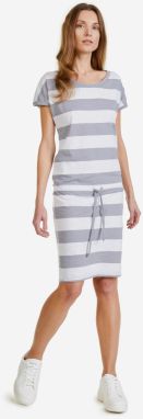 Letné a plážové šaty pre ženy SAM 73 - sivá, biela