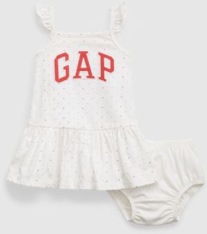 Biele dievčenské šaty s logom GAP GAP galéria