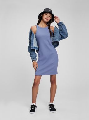 Modré dievčenské tielko mini šaty GAP galéria