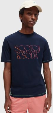 Tmavomodré pánské tričko Scotch & Soda
