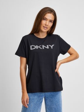 Čierne dámske tričko DKNY