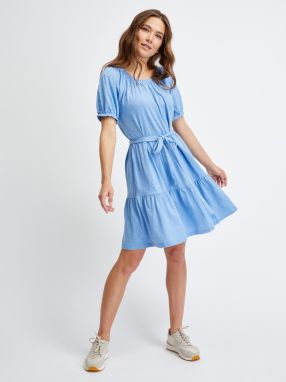 Modré dámske šaty s volánom GAP