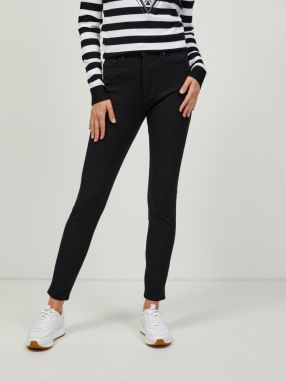 Čierne dámske skinny fit rifle Guess