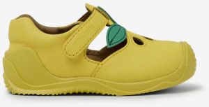 Žlté dievčenské kožené sandále Camper