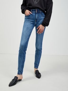 Modré dámske skinny fit rifle Guess