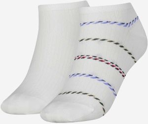 Súprava dvoch párov dámskych ponožiek v bielej farbe Tommy Hilfiger galéria