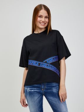 Čierne dámske oversize tričko KARL LAGERFELD galéria