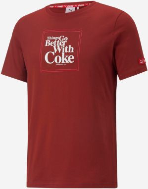 Červené pánske tričko Puma x COCA COLA