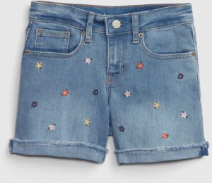 Modré dievčenské kraťasy džínsové GAP midi Washwell