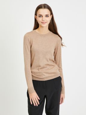 Hnedý ľahký sveter VERO MODA Silky