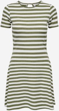 Letné a plážové šaty pre ženy ONLY - zelená, biela