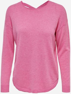 Ružový basic sveter ONLY Lana