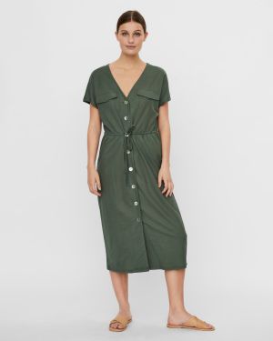 Voľnočasové šaty pre ženy VERO MODA - zelená