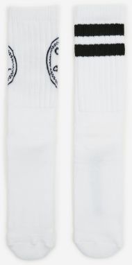 Sada dvoch párov bielych pánskych ponožiek Converse