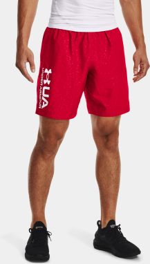 Kraťasy Under Armour UA Woven Emboss Shorts - červená