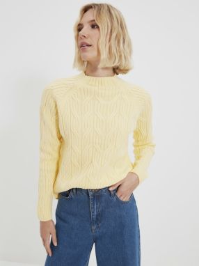 Žltý dámsky sveter Trendyol