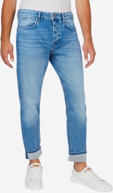 Modré pánske skrátené straight fit rifle Pepe Jeans Callen 2020