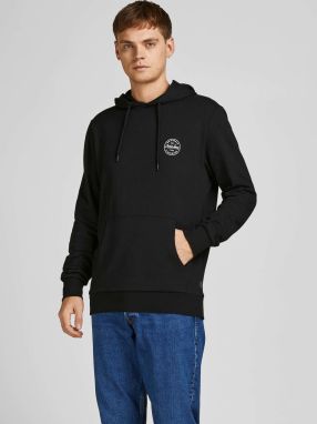 Čierna mikina s kapucňou Jack & Jones Shark