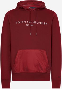 Mikiny s kapucou pre mužov Tommy Hilfiger - červená