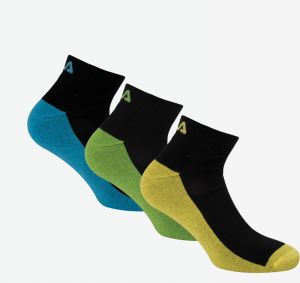 Súprava troch párov ponožiek v čiernej farbe FILA