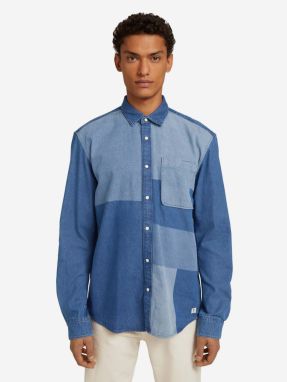 Modrá pánska rifľová košeľa Tom Tailor Denim