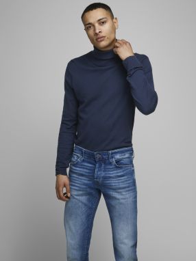 Tmavomodrý basic rolák Jack & Jones Emil