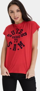 Červené dámske tričko s potlačou SAM 73