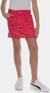 Tmavoružová dievčenská vzorovaná sukňa SAM 73