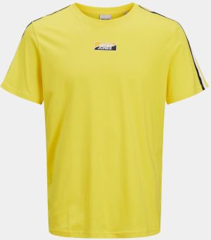 Žlté tričko s potlačou Jack & Jones Flow