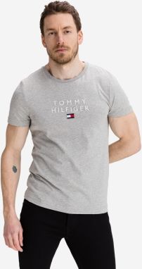 Tričká s krátkym rukávom pre mužov Tommy Hilfiger - sivá