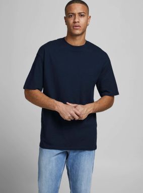 Tmavomodré basic tričko Jack & Jones Brink Tee