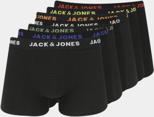 Sada siedmich čiernych boxeriek Jack & Jones Basic