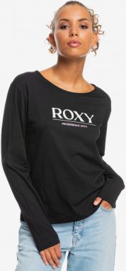Čierne dámske tričko s dlhým rukávom Roxy Magic