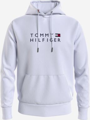 Mikiny s kapucou pre mužov Tommy Hilfiger - biela