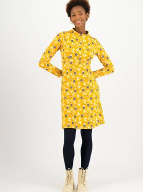 Mikinové a svetrové šaty pre ženy Blutsgeschwister - žltá