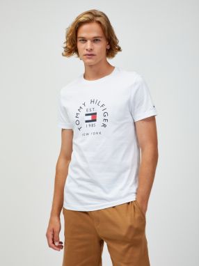 Tričká s krátkym rukávom pre mužov Tommy Hilfiger - biela