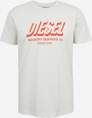 Tričká s krátkym rukávom pre mužov Diesel - biela