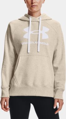 Mikina Under Armour Rival Fleece Logo Hoodie - hnedá