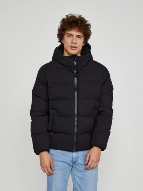 Čierna pánska prešívaná bunda Tommy Hilfiger Motion Hooded